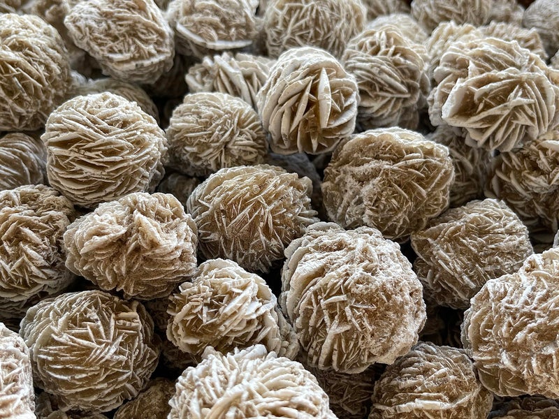 GAF TREASURES Wholesale Raw Desert Rose Crystals Natural Desert Rose Stone Natural Rough Desert Rose Crystals Desert Rose Rough Desert Rose Healing Crystals Desert Rose 1 Pound